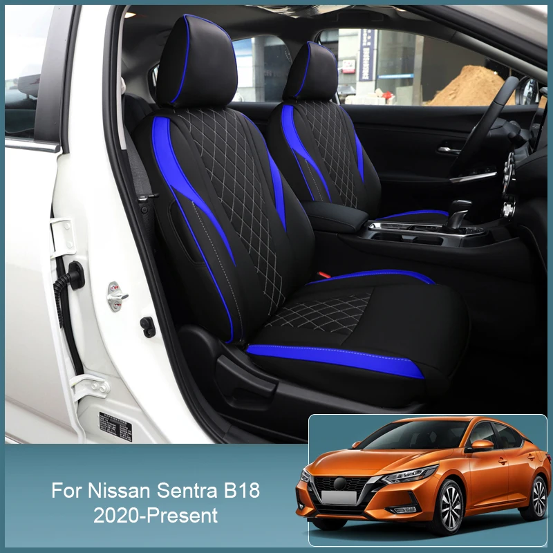 

Car Customized For Nissan Sentra B18 2020-PresentCar PU Leather Full Surrounding Seat Cushion Cover Protect Waterproof Accessory