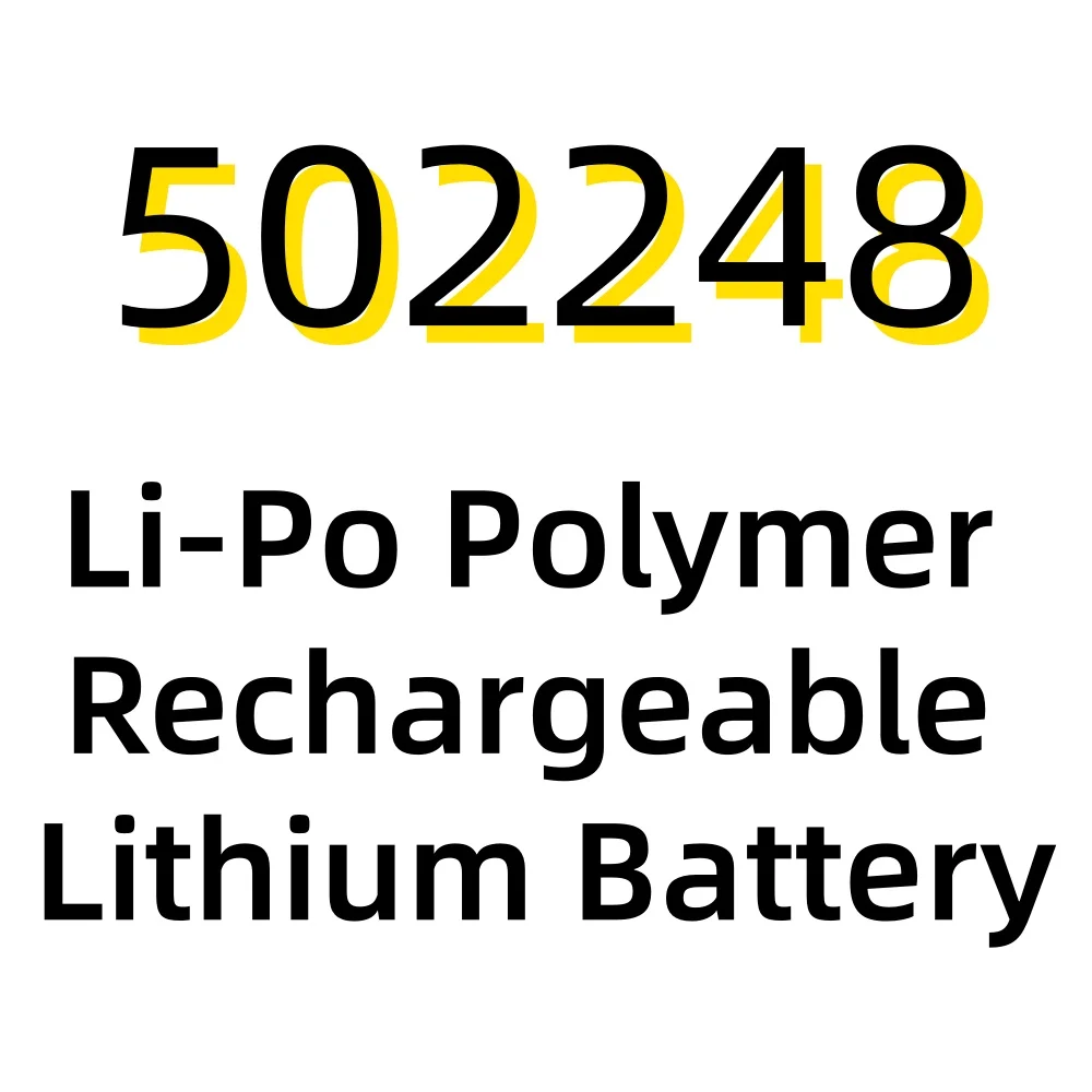 1‑20Pcs 502248 3.7V 500mAh Li‑Po Polymer Rechargeable Lithium Battery For Oral Irrigator, Beauty Instrument, Body Massager