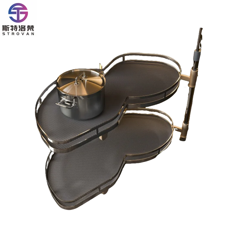 

Multifunction Kitchen Magic Corner Metal Storage Holders for Organizer Storage Basket Universal Magic Corner Kitchen Storage