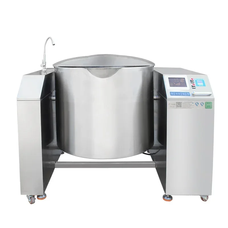 

Commercial Appliances 380V/30KW Tilt Type Soup Cooker High-power Swing Type Soup Cooker Automatic Marinated Meat Sauce Frying Pa