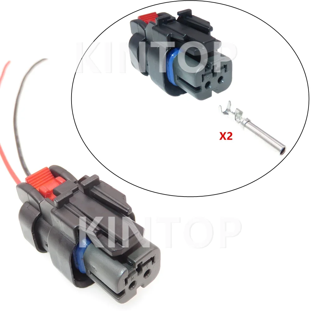 

1 Set 2 Pins Auto Sensor Waterproof Plug With Wires Camshaft Solenoid AC Assembly Connector For CAT Excavator Carter 776522-2