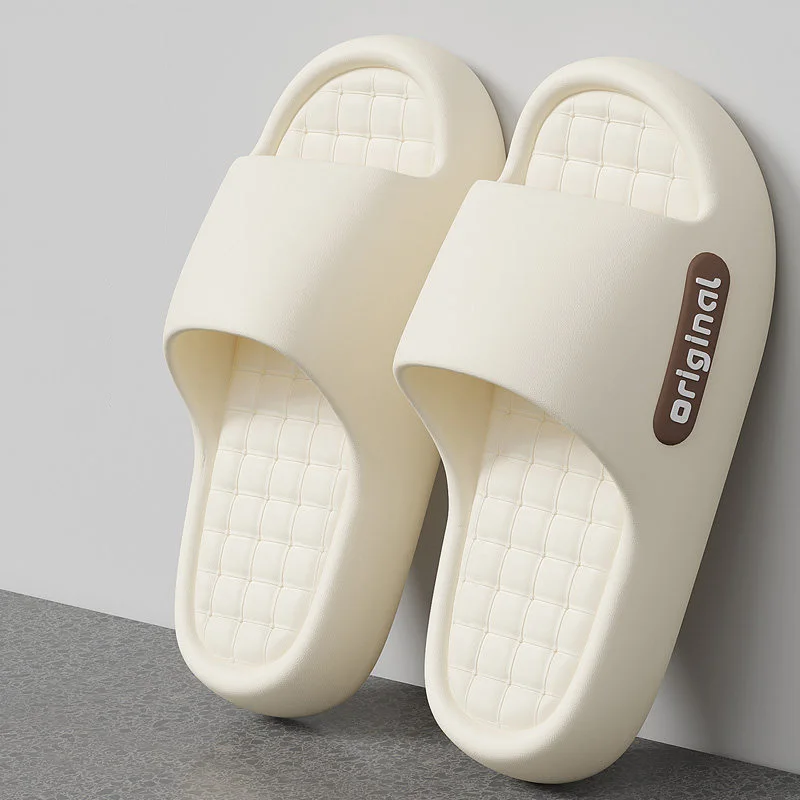 Summer Thick Platform Slippers For Women Indoor Thick Bottom Soft Home Shoes Woman Outdoor Non Slip Couple Beach Flip Flops image 4