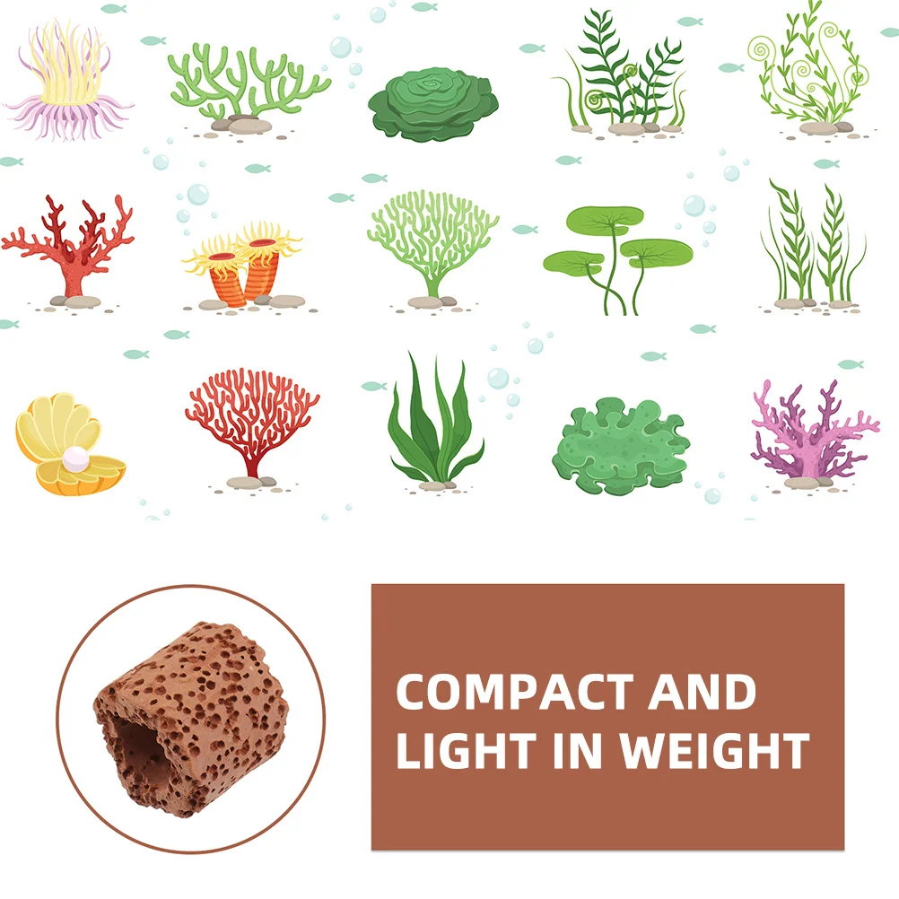 

20Pcs Aquarium Plant Fixed Ring Pottery Gravity Ring Fresh Salt Water Suitable for Many Occasions Aquarium Plant Holder