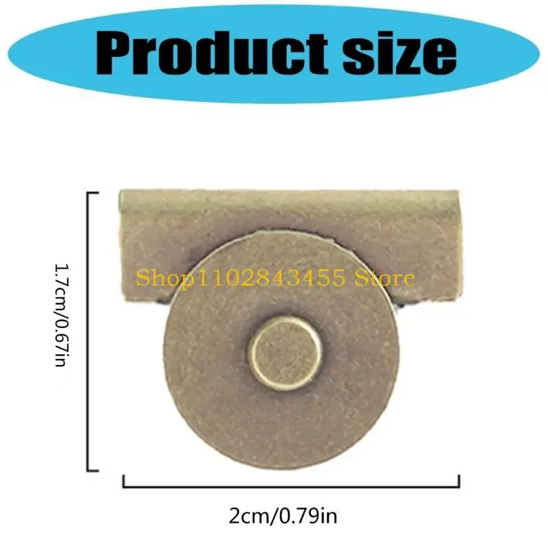 49MC 10pcs Purse Closures Zinc Alloy Bag Closure Clasp With Stylish Electroplated Color For Various Bag Types