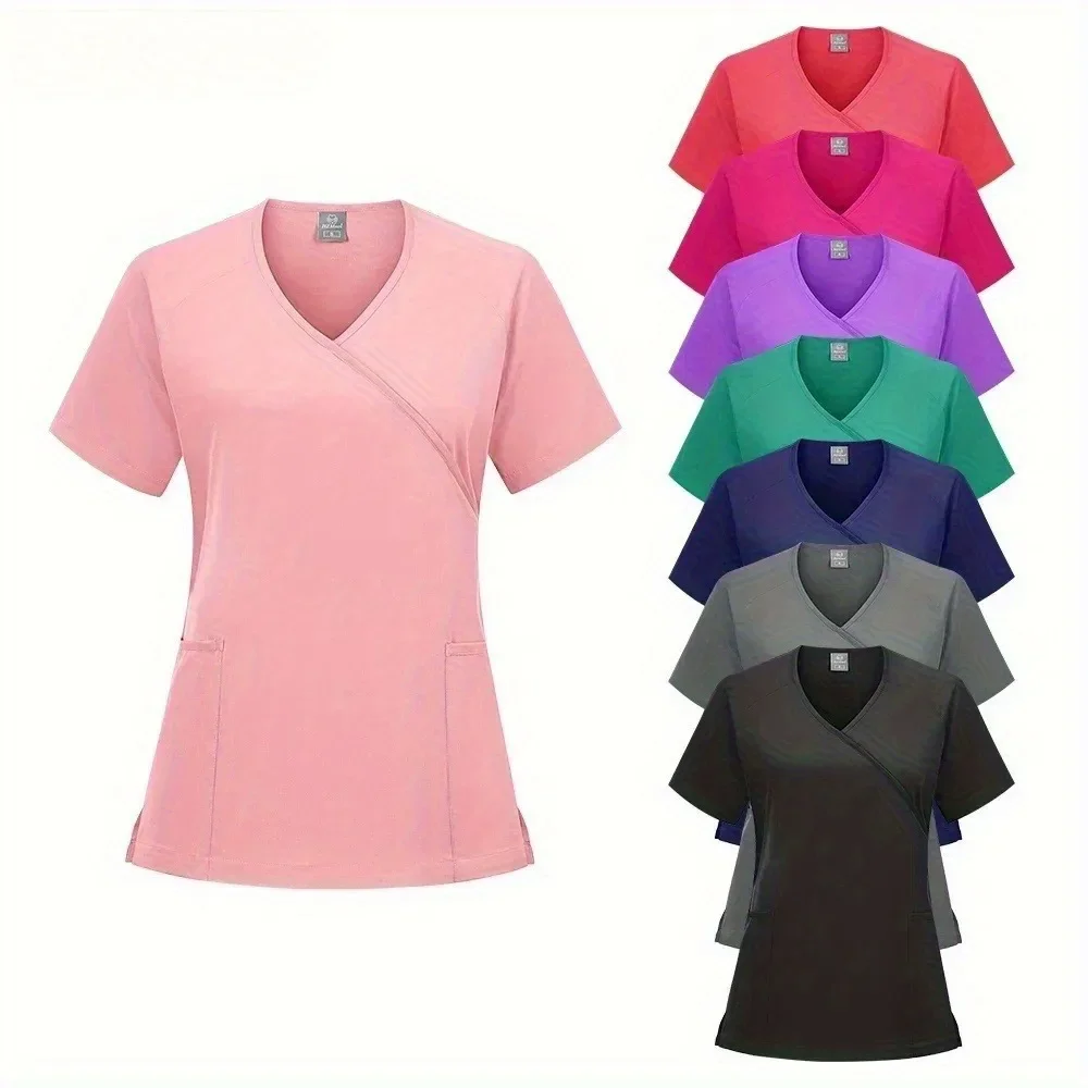 

Woman Nursing Doctor Workwear Nurse Scrubs New Fashion Scrub Soft Jogger Pants Set Uniforms