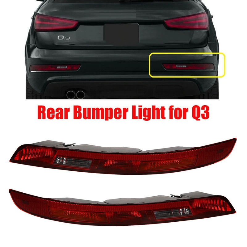 

NEW-Right + Left Side Rear Bumper Light Lower Tail Light Stop Lamp Brake Light Assembly For- Q3 2015-2018 EU 8U0945096B