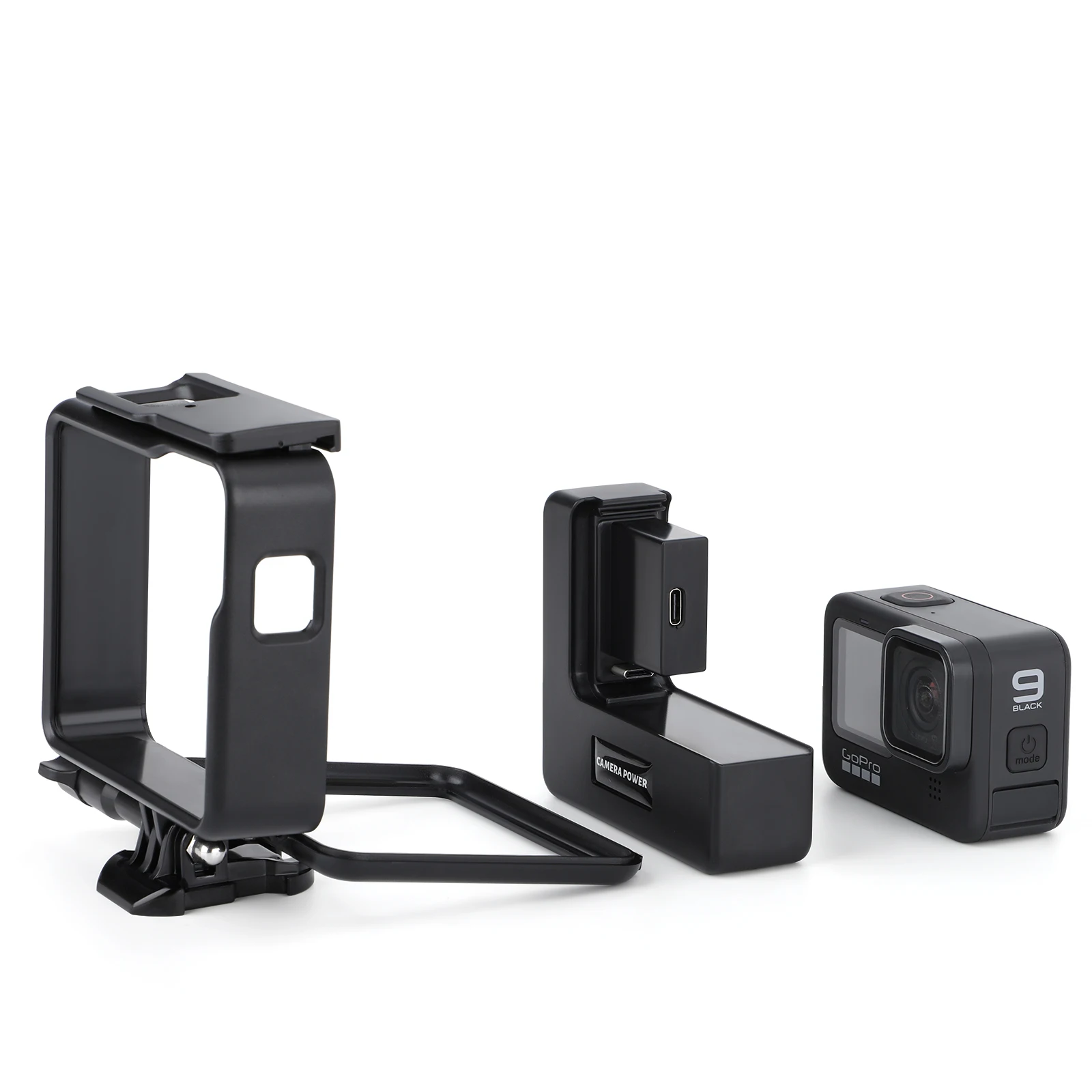 2 In 1 Power Bank for Gopro 10 9 Action Camera Mobile Power Extension Battery Protection with Cold Shoe Mount for Led Light