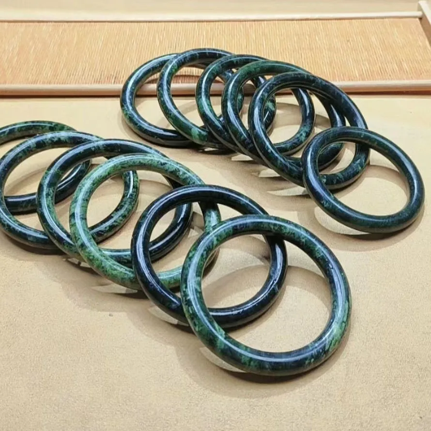 Bracelet en Jade vert naturel pour femmes, pierres précieuses de guérison, bijoux fins, véritable Jade Hetian chinois, rond, néphrite, Jades