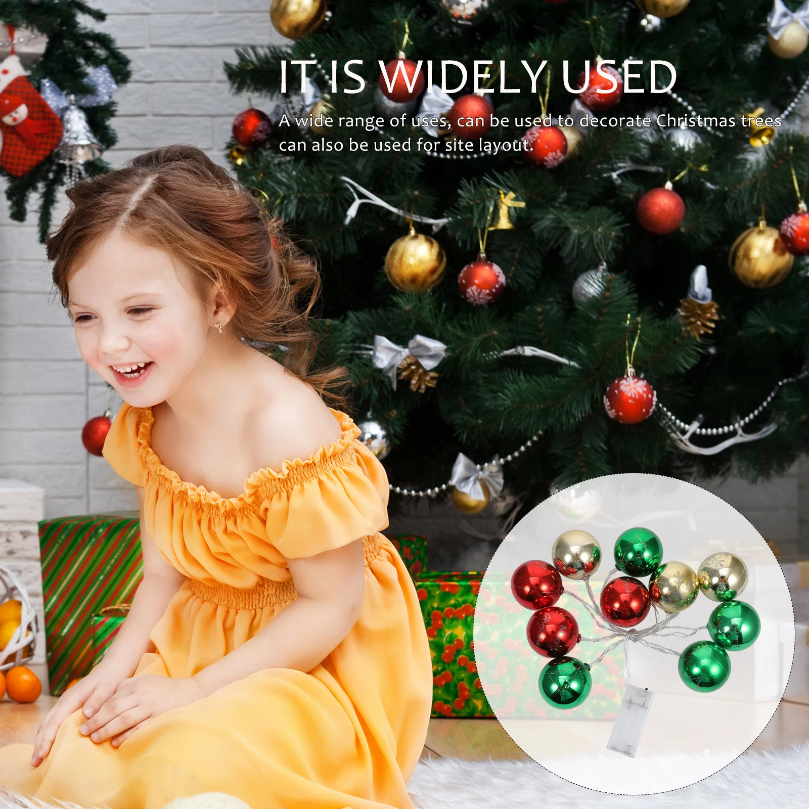 1 قطعة مطلي كرة مستديرة LED سلسلة ضوء أحمر أخضر 15 بوصة شجرة عيد الميلاد ساحة في الهواء الطلق الطرف الديكور مصباح #1