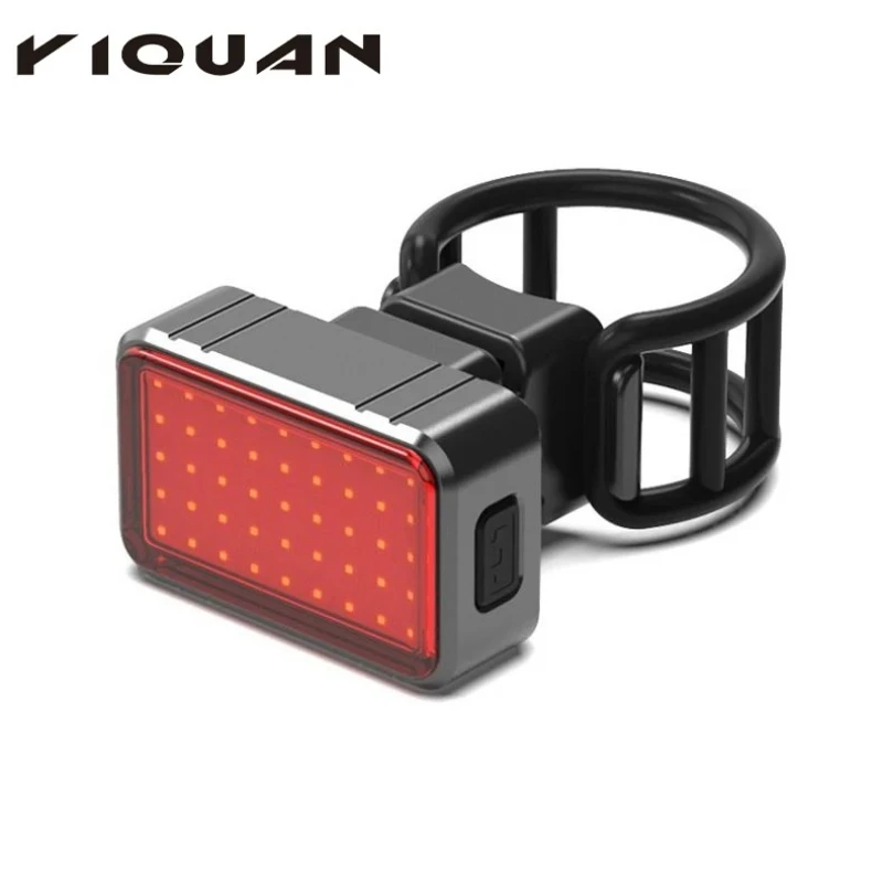 Wholesale Usb Rechargeable Bicycle Rear Light Smart Waterproof Brake Tail Light Bicycle Light image 2
