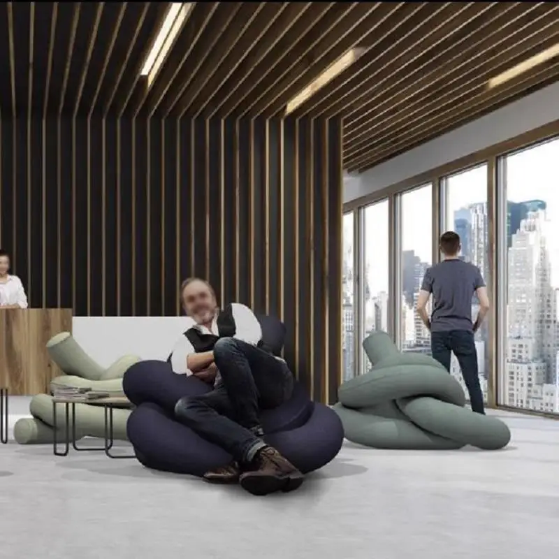 أريكة كسولة متغيرة من صوف الحمل قابلة للإزالة لغرفة المعيشة وغرفة النوم وبرامج إبداعية واحدة لمشاهير الإنترنت