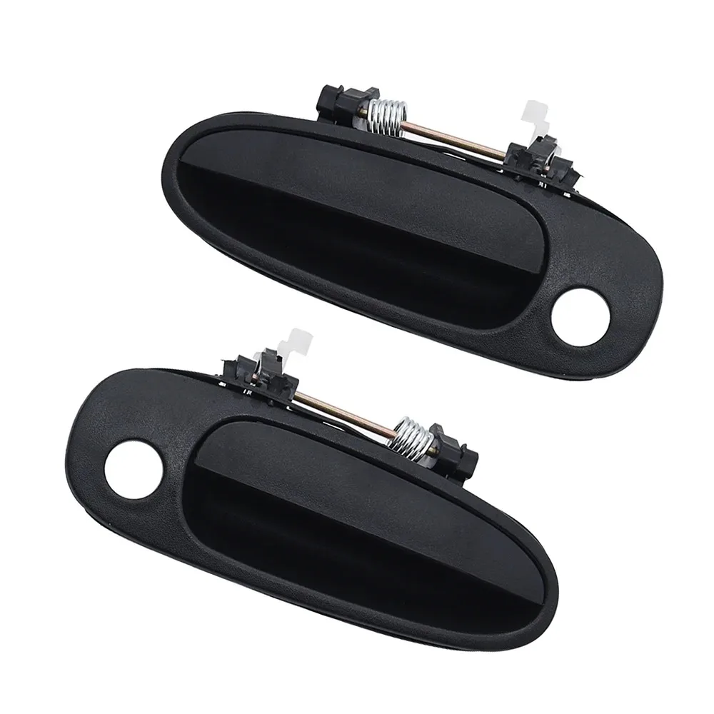 2 Pcs Black For TOYOTA COROLLA 1993-1997 Car Exterior Outside Outer Door Handle Front Rear Left Right 69220-12160, 69210-12160