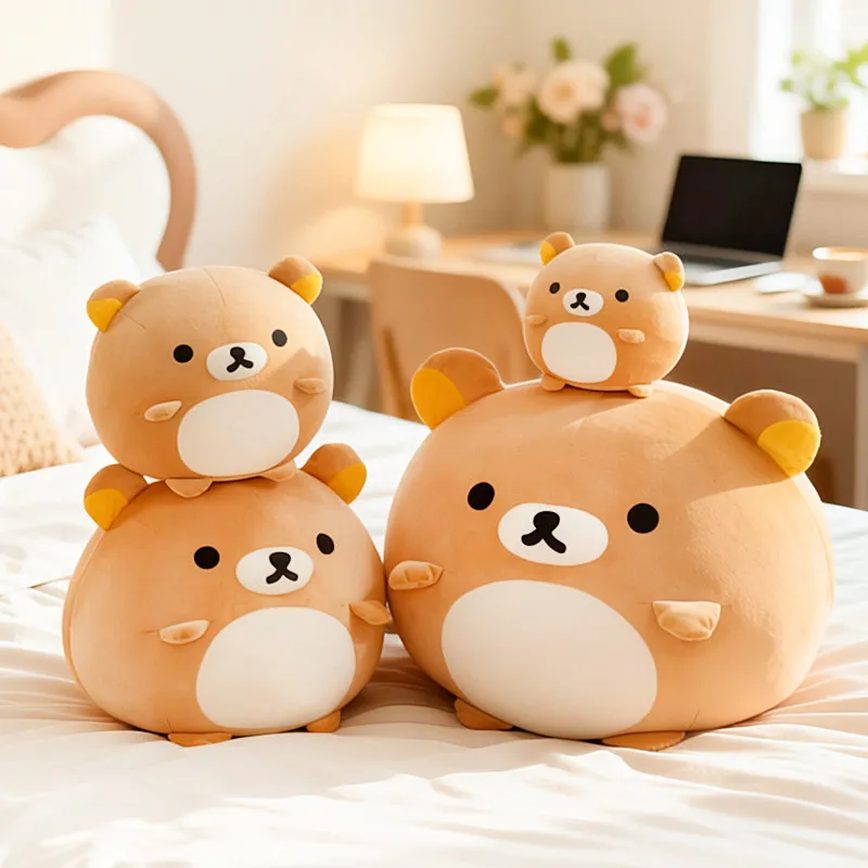 

Новая милая и простая плюшевая игрушка-медведь Туаньцзы, большая супермягкая подушка для сна, украшение для изголовья кровати, подарок