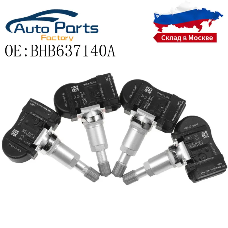 

4 PCS New Tire Pressure Sensor For Mazda 2 3 5 6 CX-3 CX-5 CX-7 CX-9 MX-5 BHB637140 BHB637140A 433MHz