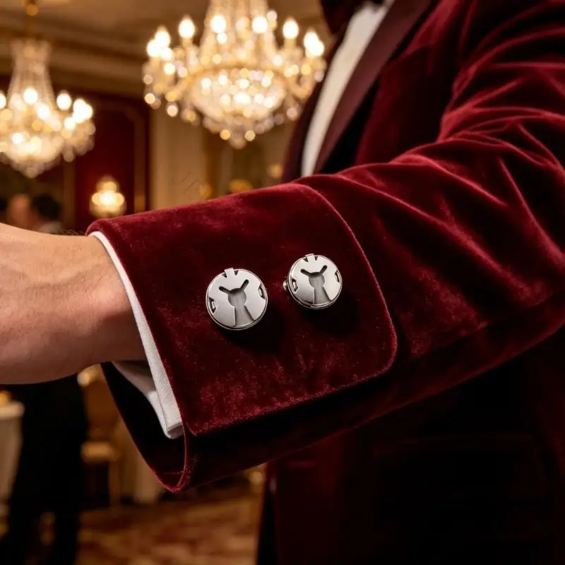 R7UF Sophisticated 40g Cufflinks For Enhancing Your Business Look