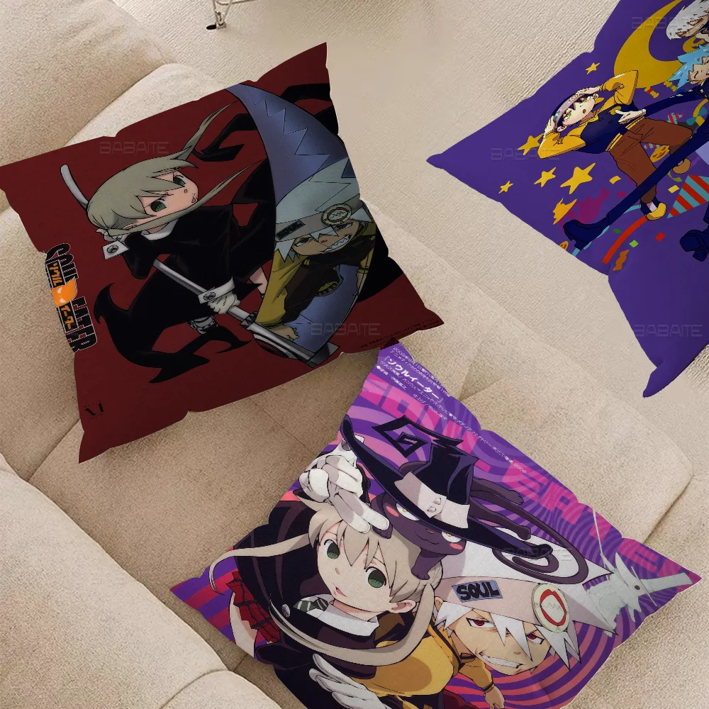 Anime Soul Eater Maka Personalized Picture Text Home Decorative Pillows Household Gifts 45x45cm