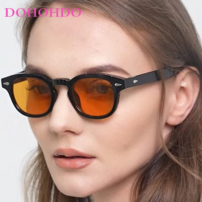 

Fashion Rice Nail Small Round Frame Sunglasses For Women Men Brand Designer Eyewear Outdoor Travel Driving Shades UV400 Okulary