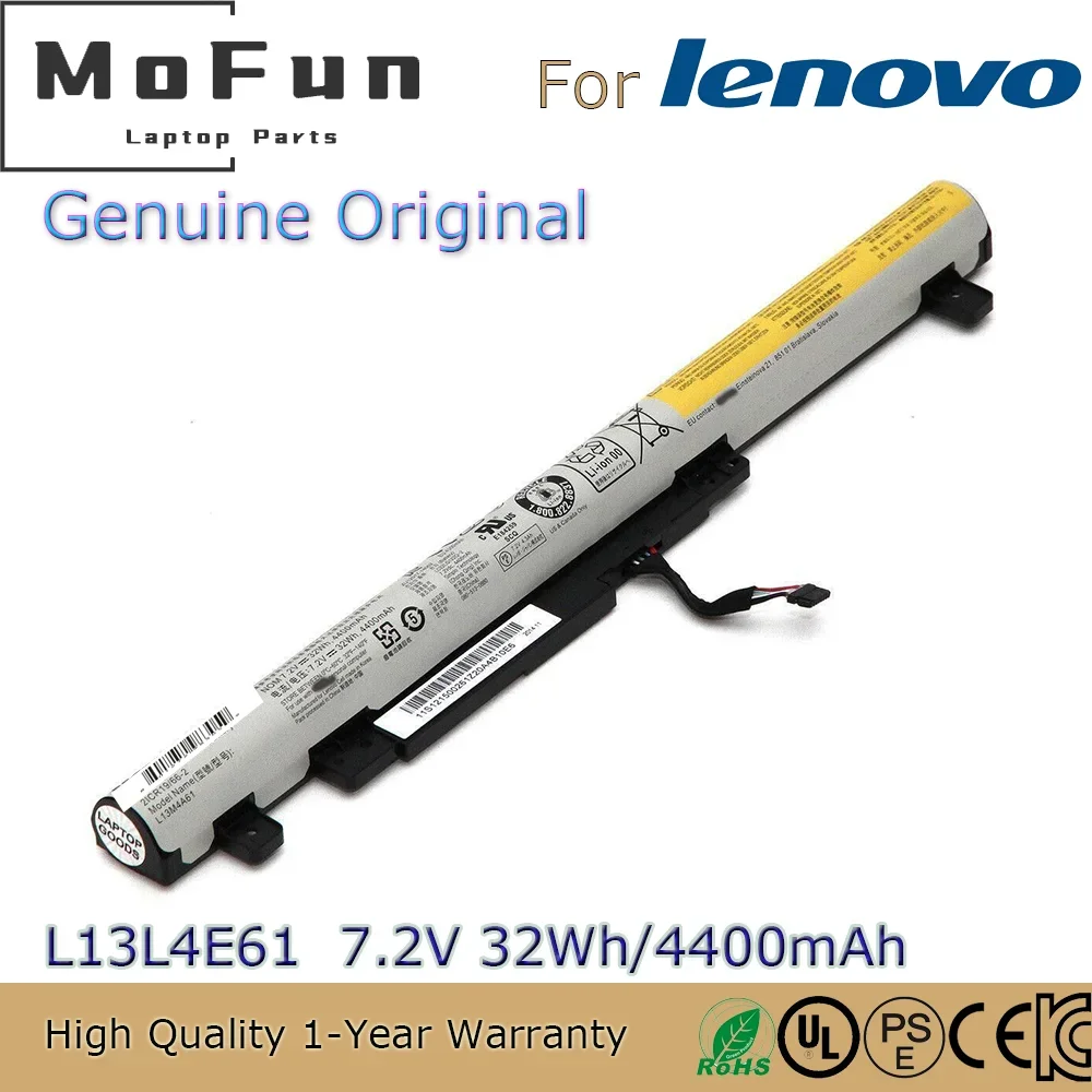 

Brand New Original L13L4E61 7.2V 32Wh Laptop Battery for Lenovo IdeaPad Flex 2-14 2-15 M50-70 M50-80 L13L4A61 L13M4A61 etc.