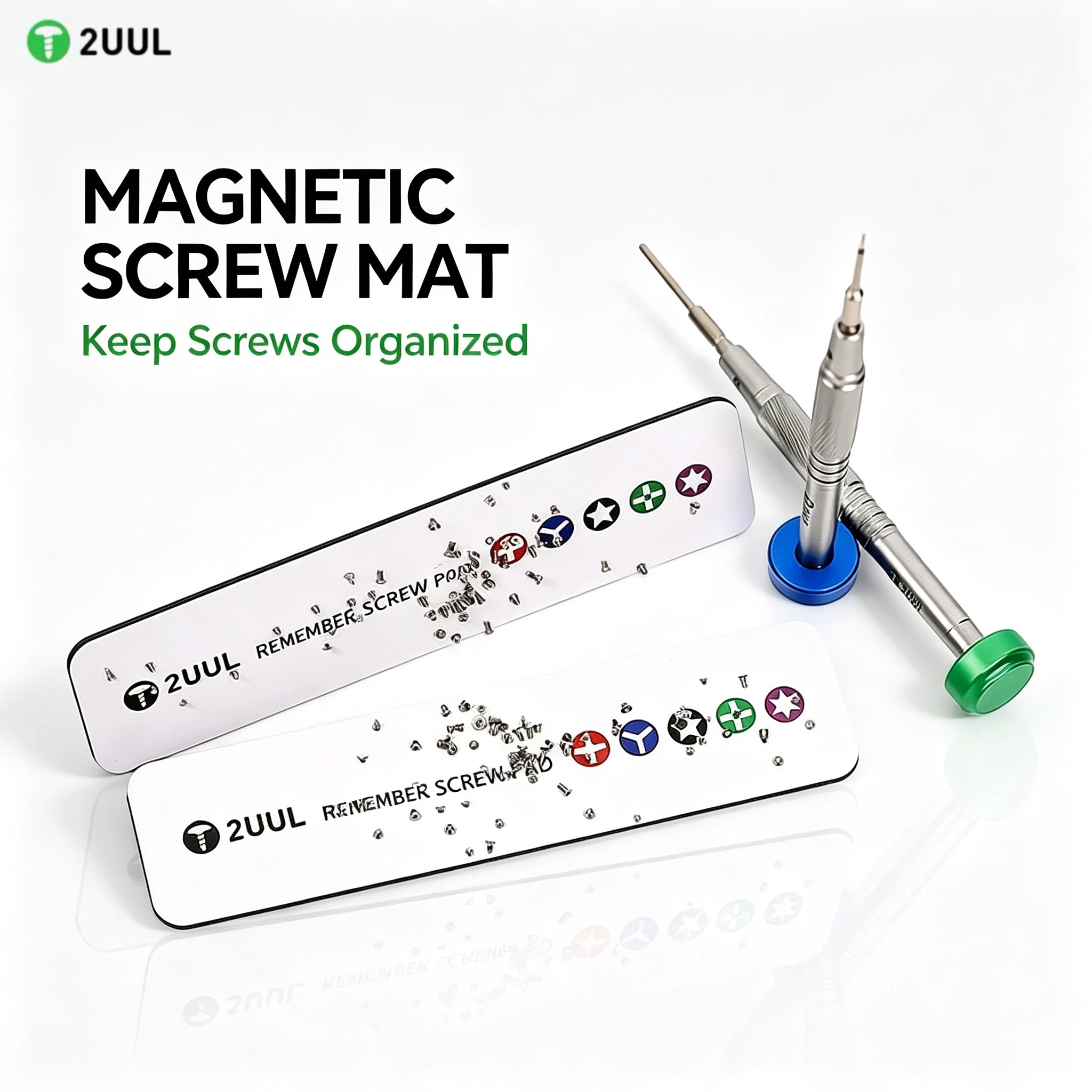 2UUL ST93 140*35mm Magnetic Screw Pad Mobile Phone Repair  Small Electronic Accessories Prevent Lossing Mat