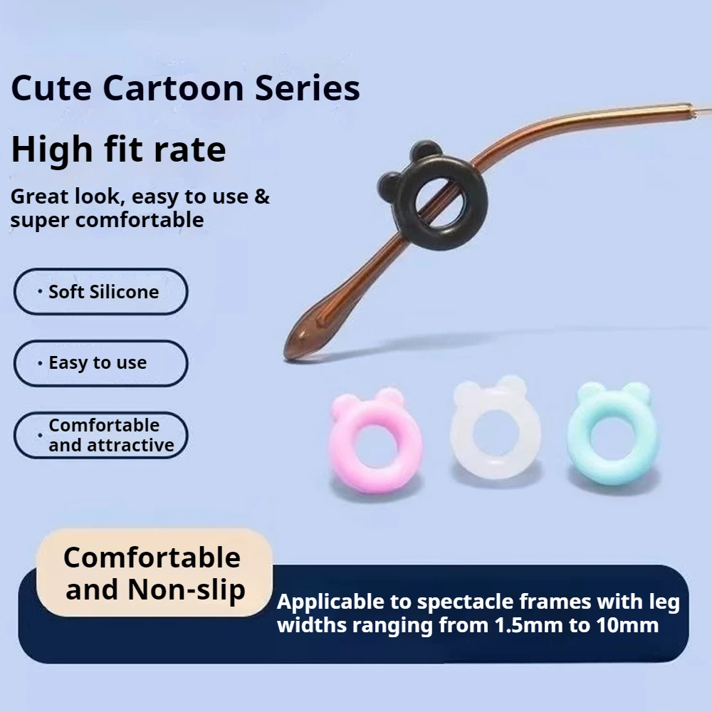 

24/28 Pairs Silicone Eyeglasses Tips Sleeve Retainer Anti-slip Silicone Ear Grip Glasses Eyeglasses Leg Ear Hook Stopper Bracket