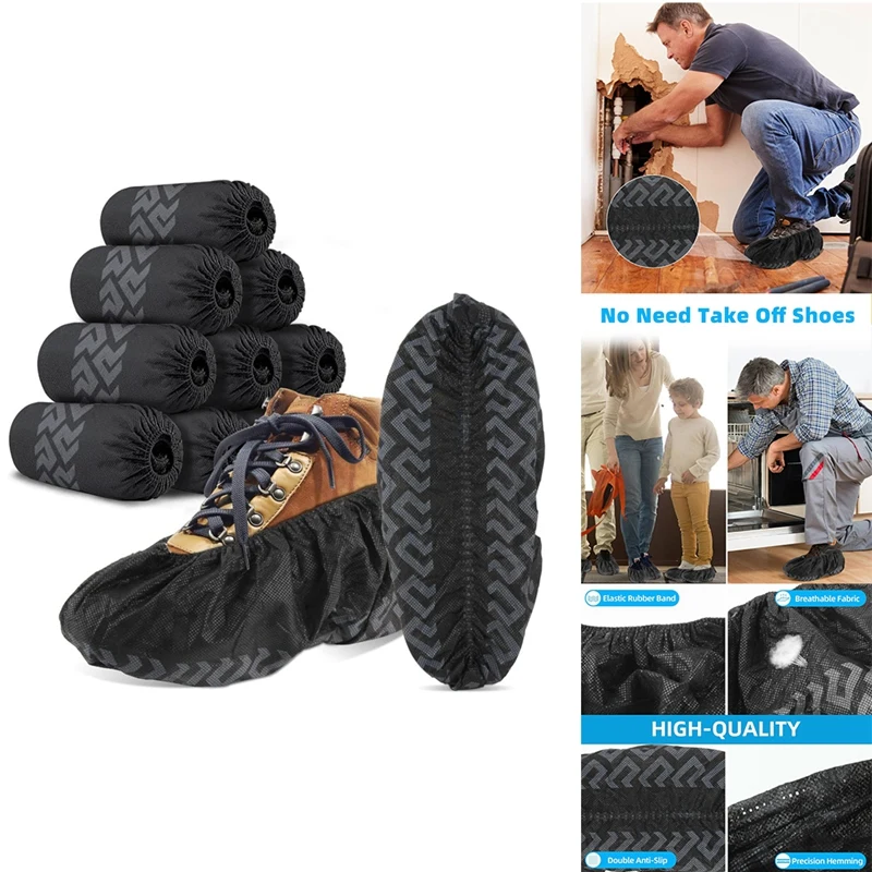

Disposable Shoe Covers Thick Recyclable Shoe & Boot Covers, Dust Proof, The Size Fit Most,Indoor/Outdoor