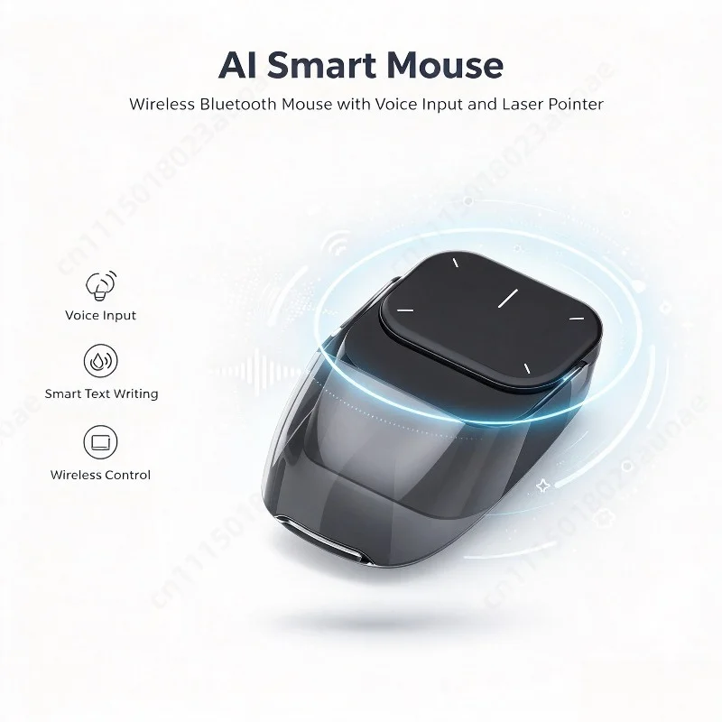 Lightweight Wireless Bluetooth Mouse AI Voice Input Laser Pointer, Voice Recording Translation for Speech Presentation Control