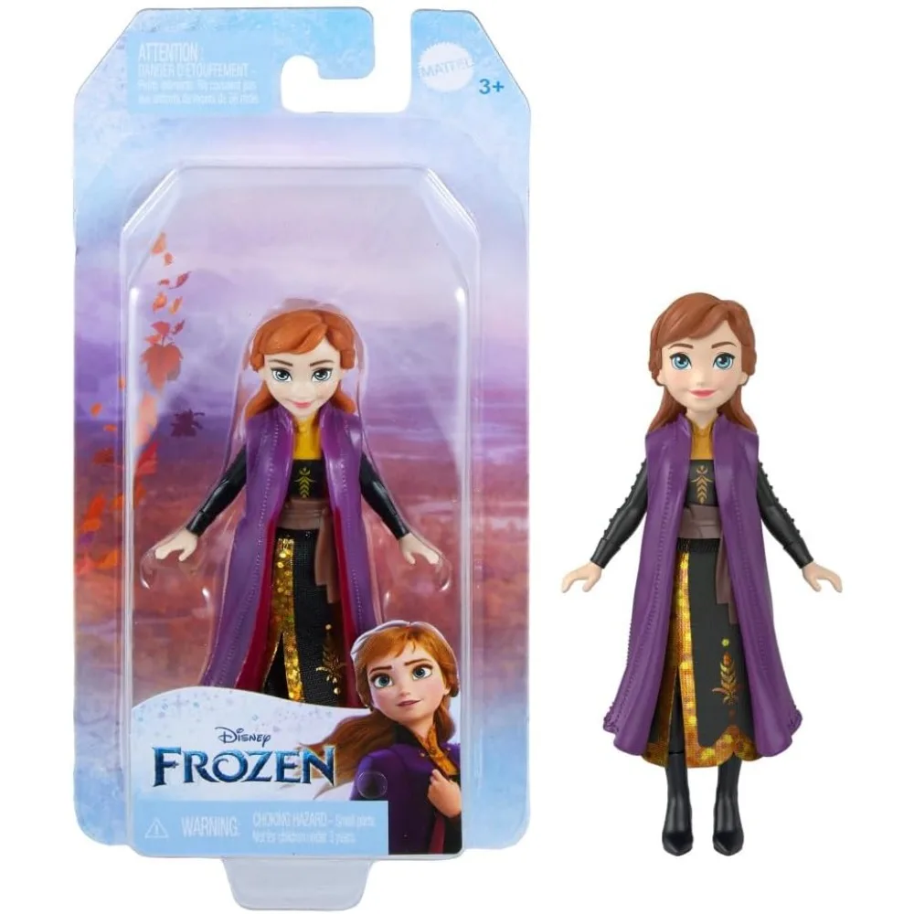 Original Disney Princess Mini Frozen Princess Elsa Anna 9 cm Miniaturpuppen für Mädchen Weihnachtsgeschenke Spielzeug für Kinder HPL56