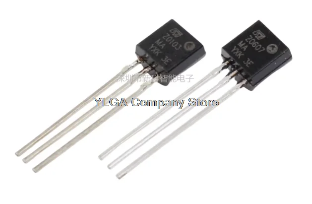 New Z0607MA Z0103MA Z0107MA Z0107NA TO-92 direct insertion bidirectional thyristor        100PCS -1lot