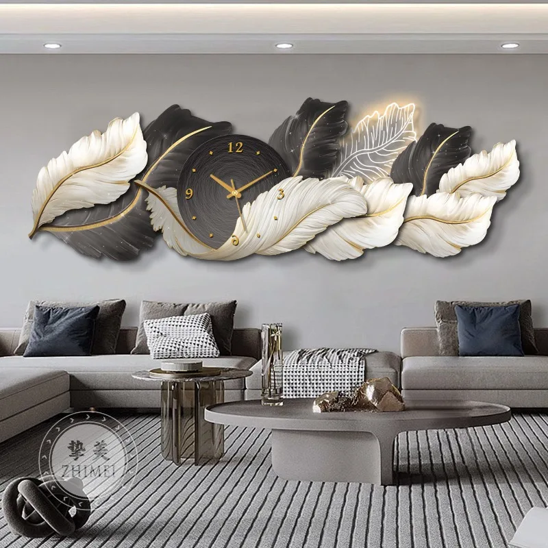 Modern Led Wall Clocks Luxury Living Room Big Size Bedrooms Design Fashion Wall Watch Restaurant Reloj De Pared Home Decoration