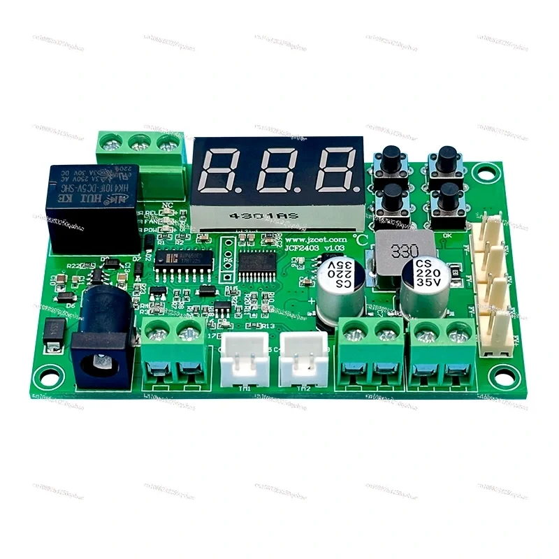 12V 24V 3A Fan Speed Controller with Digital Temperature Display for PC Case CPU GPU Cooling（1pcs）