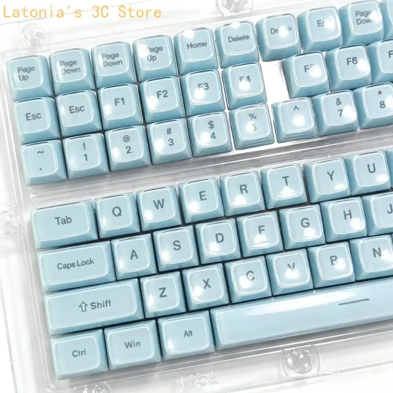 Translucents Crystal Jellys Tastenkappen-Set für mechanische Tastatur, 132 Tasten, MDA-Profil mit MXes-Style-Vorbau und – Detail 9