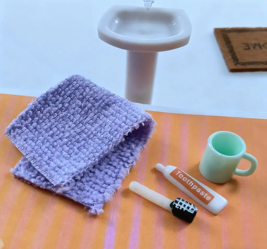 5picecs poppenhuis Blythe accessoires - miniatuur simulatie toiletartikelen set foto rekwisieten scène model decor