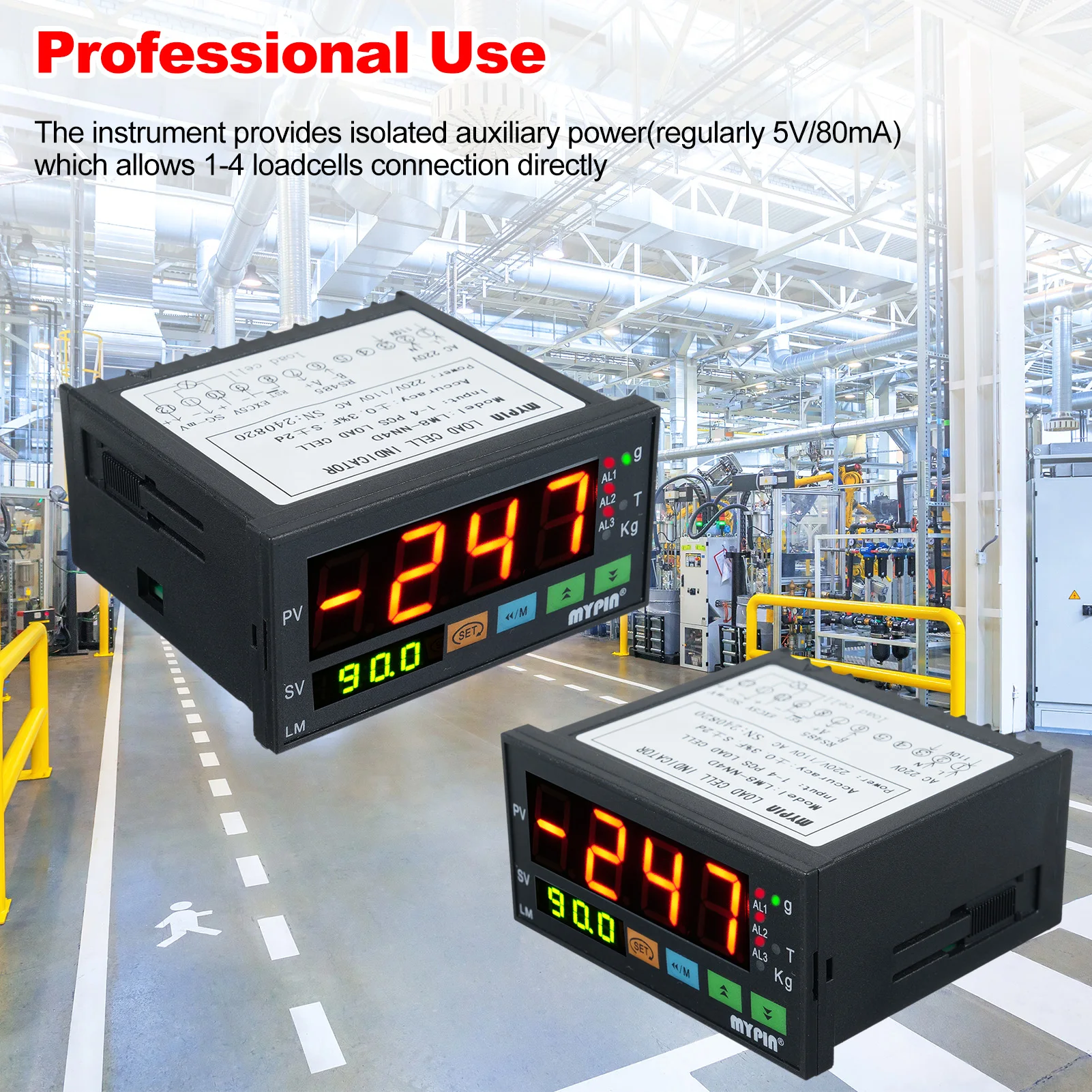 110/220V Load Cell 50/60Hz Display Weighing Transducer Batching Transmitter Weight Sensor Display Indicator