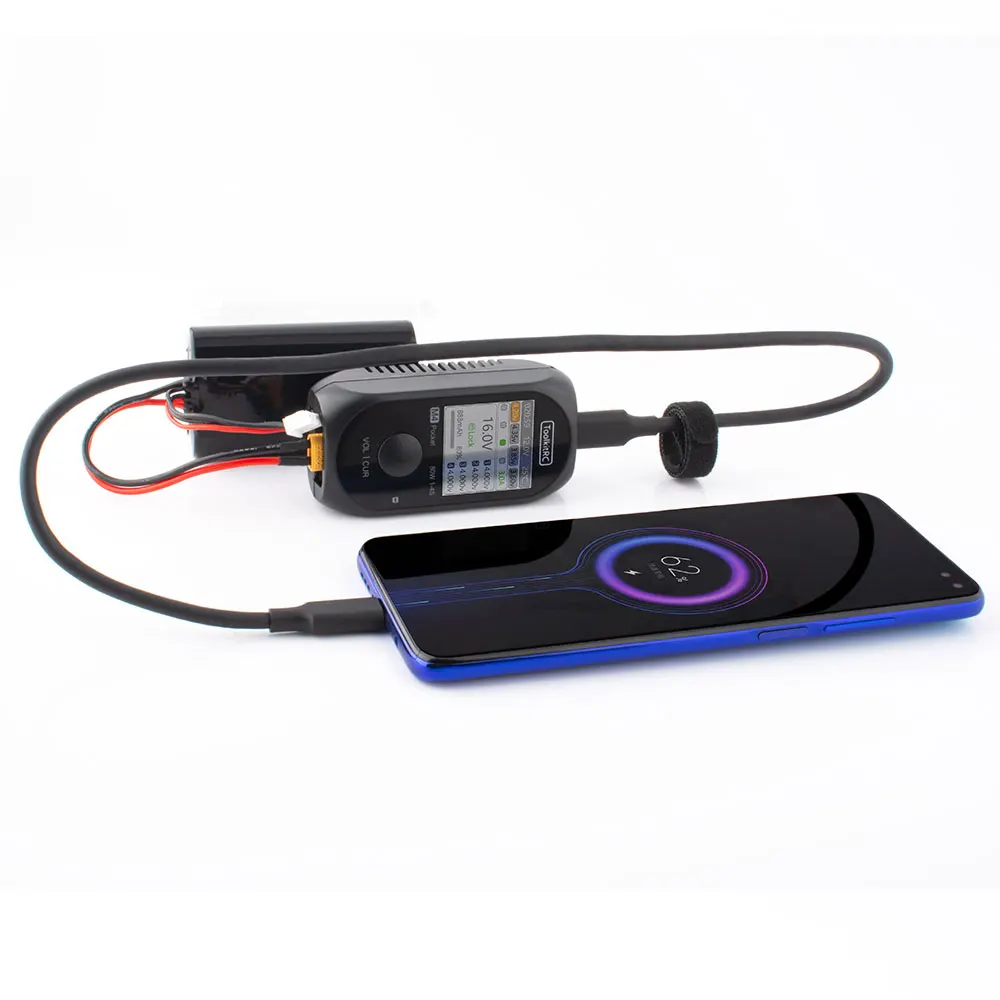 ToolkitRC M4 جيب 80 واط 5A تيار مستمر شاحن ميزان XT30 XT60 المدخلات USB-C المدخلات/الإخراج ل 1-4S يبو LiHv الحياة البطارية الشحن السريع