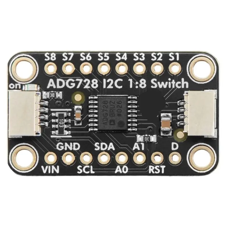 Smart-ADG728 I2C 1:8 Matrix Analog Switch Module 3-5V DC Power Supply Stemma Board