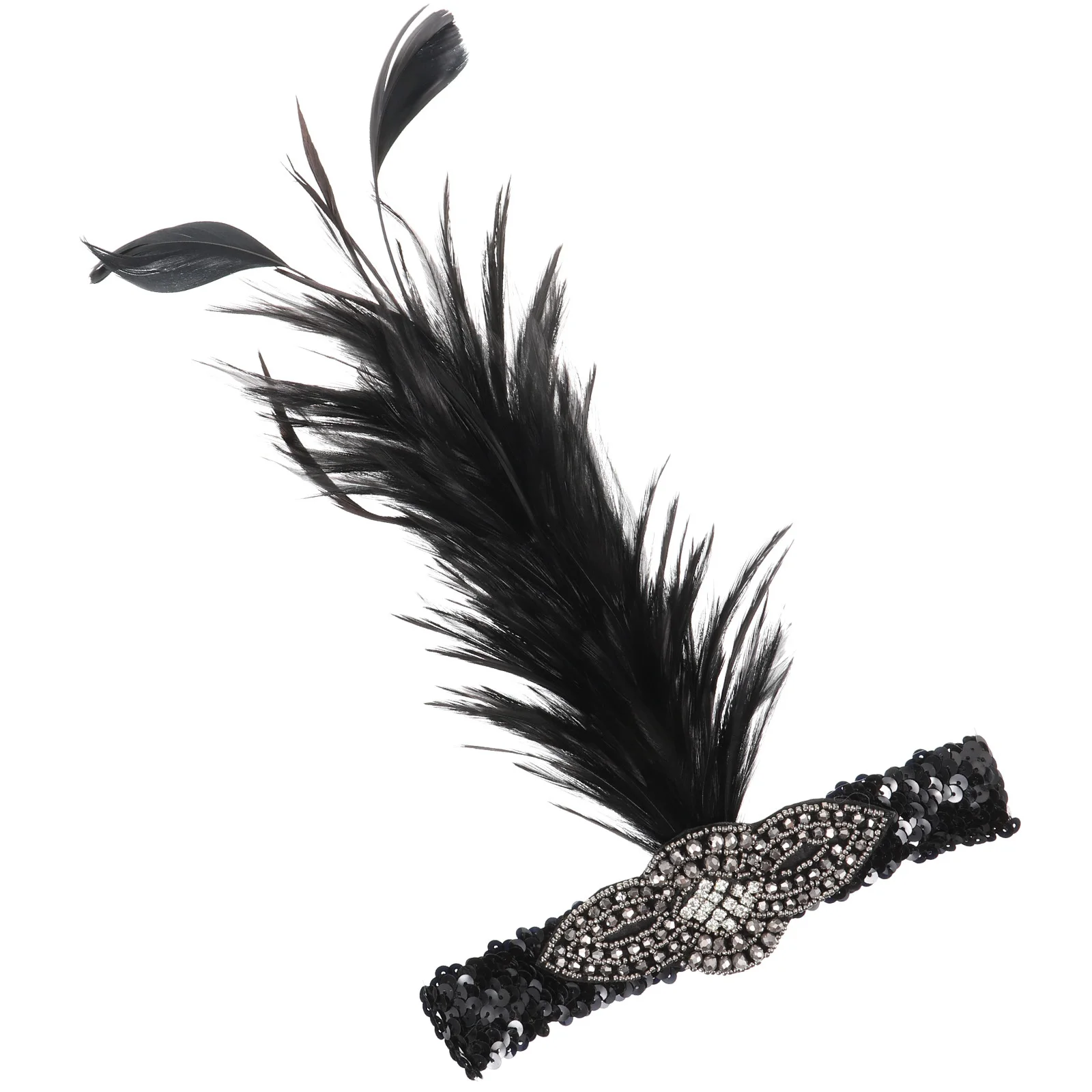 

Women 1920S Headband Hair Accessory Elegant Vintage Tea Party Cocktail Banquet Wedding Wear Feathered Hairband For All