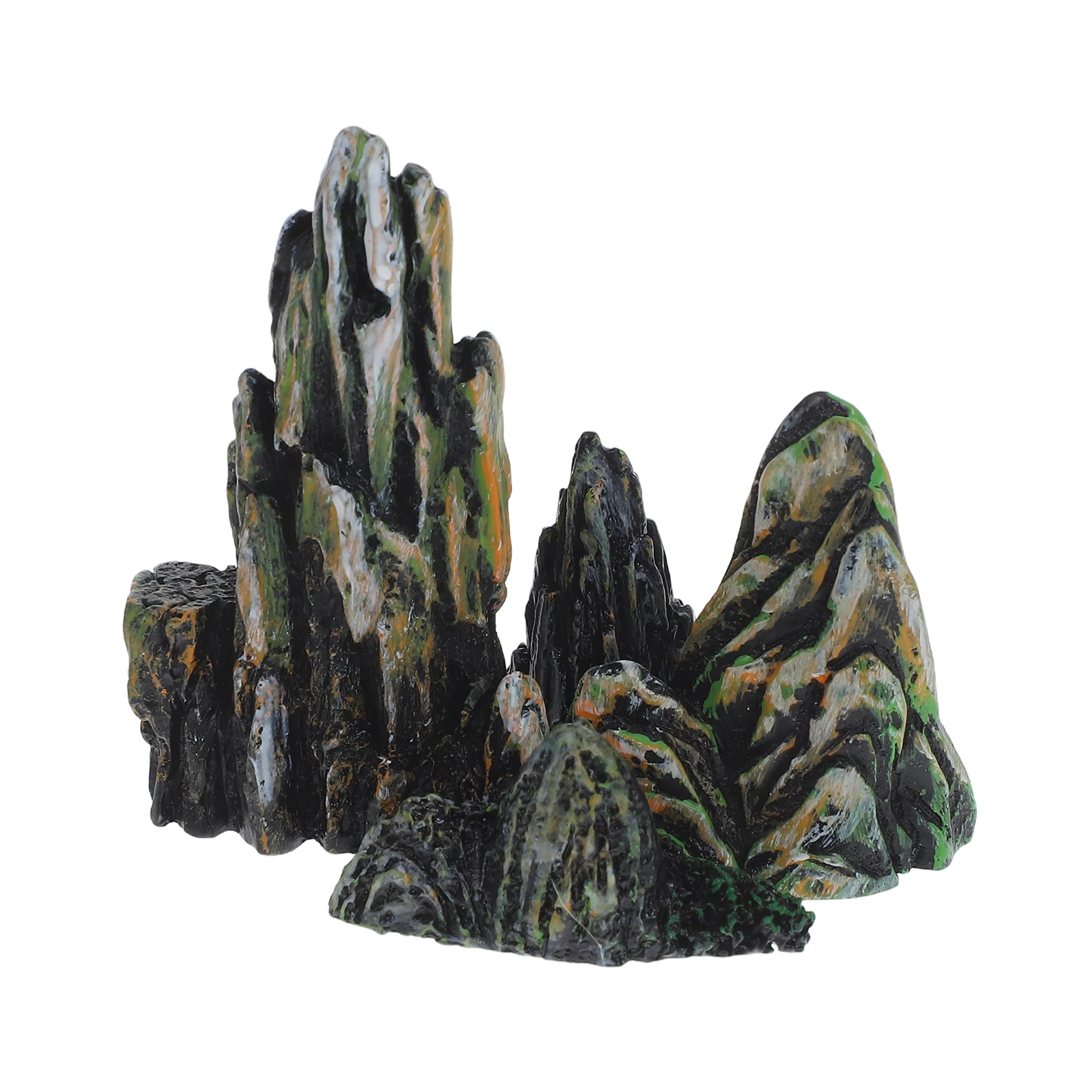 

4Pcs Micro Landscape Accessories Miniature Rockery Resin Decor for Bonsai Garden Tiny Home Diorama Creative Kit Stone