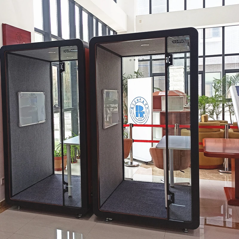 Office Partitions，Manufacturer Removable Soundproof Pavilion Office Soundproof Silent Cabin for Office Privacy Space