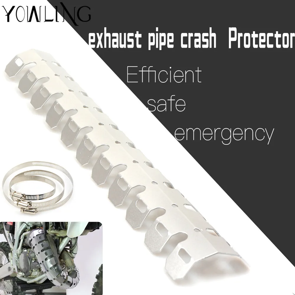 

Motorcycle Exhaust Muffler Pipe Short/Leg Protector Heat Shield Cover For Kawasaki Yamaha Honda BMW Suzuki RM85 RM125 RM250