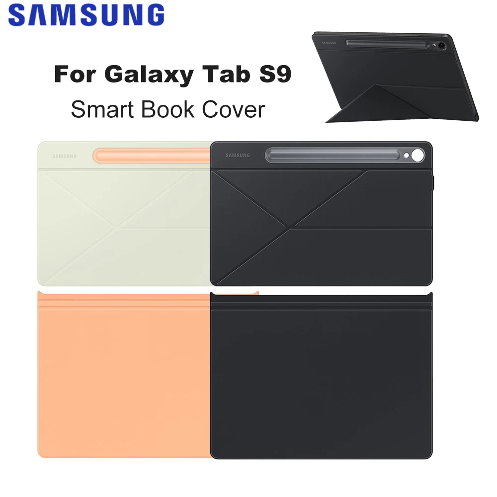 

Original Samsung Smart Book Cover for Galaxy Tab S9 Detachable Stand Cover Smart Book Cover