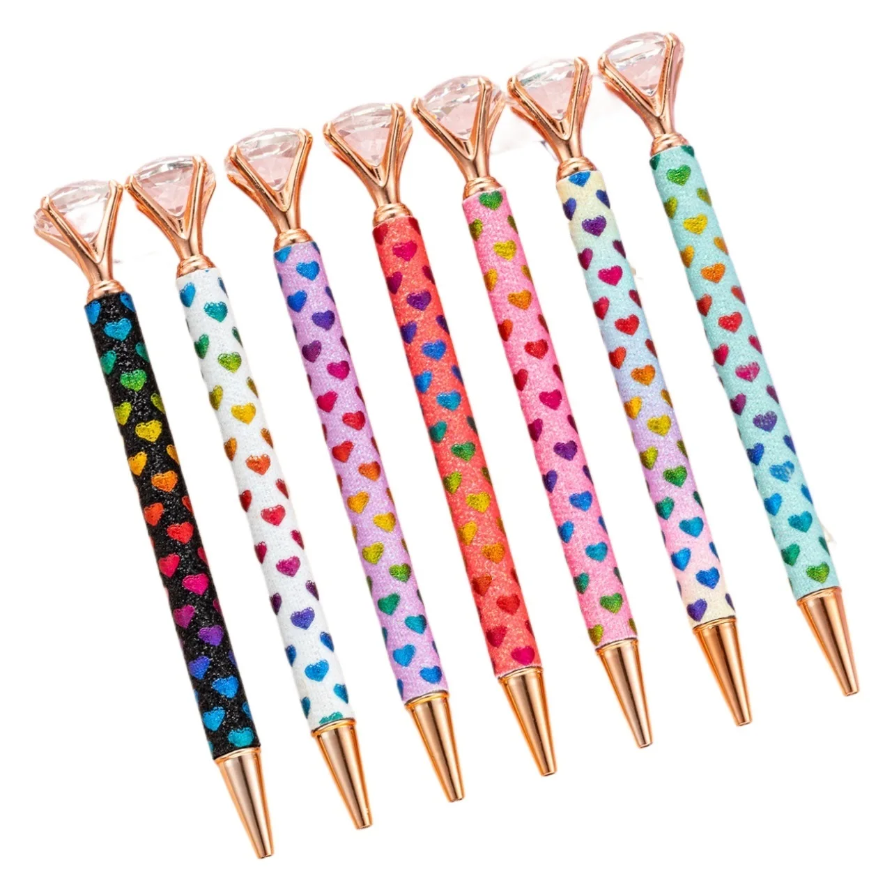 

30Pcs Big Diamond ballpoint Pen Creative Student Girl Love Metal Pen