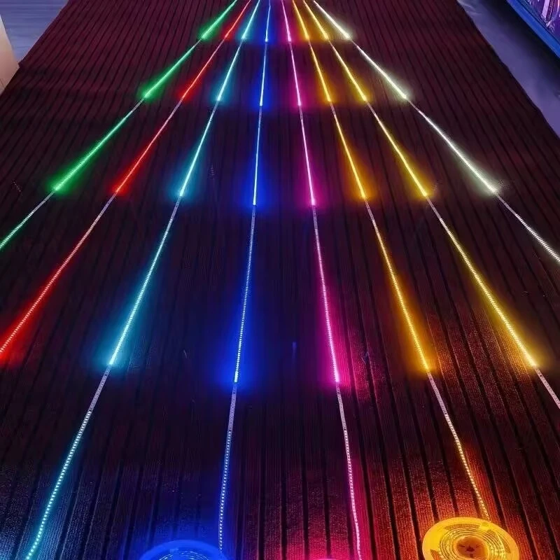 شريط إضاءة LED 5 متر أضواء شلال الرصاص ، 12-24 فولت 120led/م ، اتصالات متعددة للإضاءة الخارجية الولايات المتحدة الاتحاد الأوروبي الاتحاد الأفريقي المملكة المتحدة عيد الميلاد