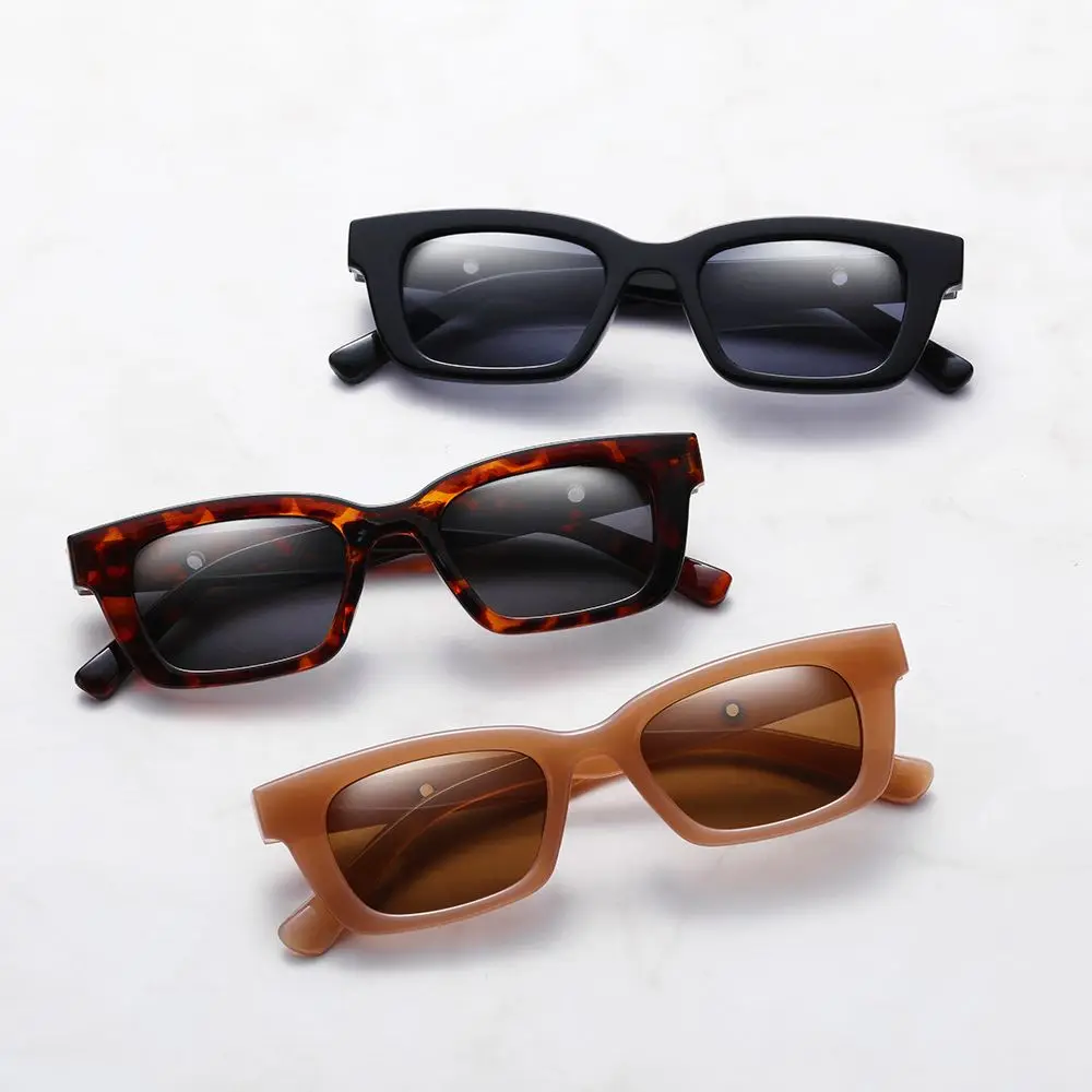

Rectangle Sunglasses for Women Retro Driving Glasses 90s Vintage Fashion Narrow Square Frame UV400 Protection Eyeglasses