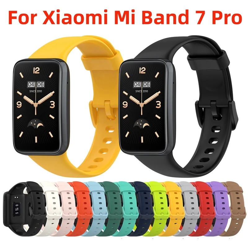 Silicone Strap For Xiaomi Mi Band 7 Pro Soft TPU Replacement Wristband Bracelet Miband 7 Pro Correa Smartwatch Accessories