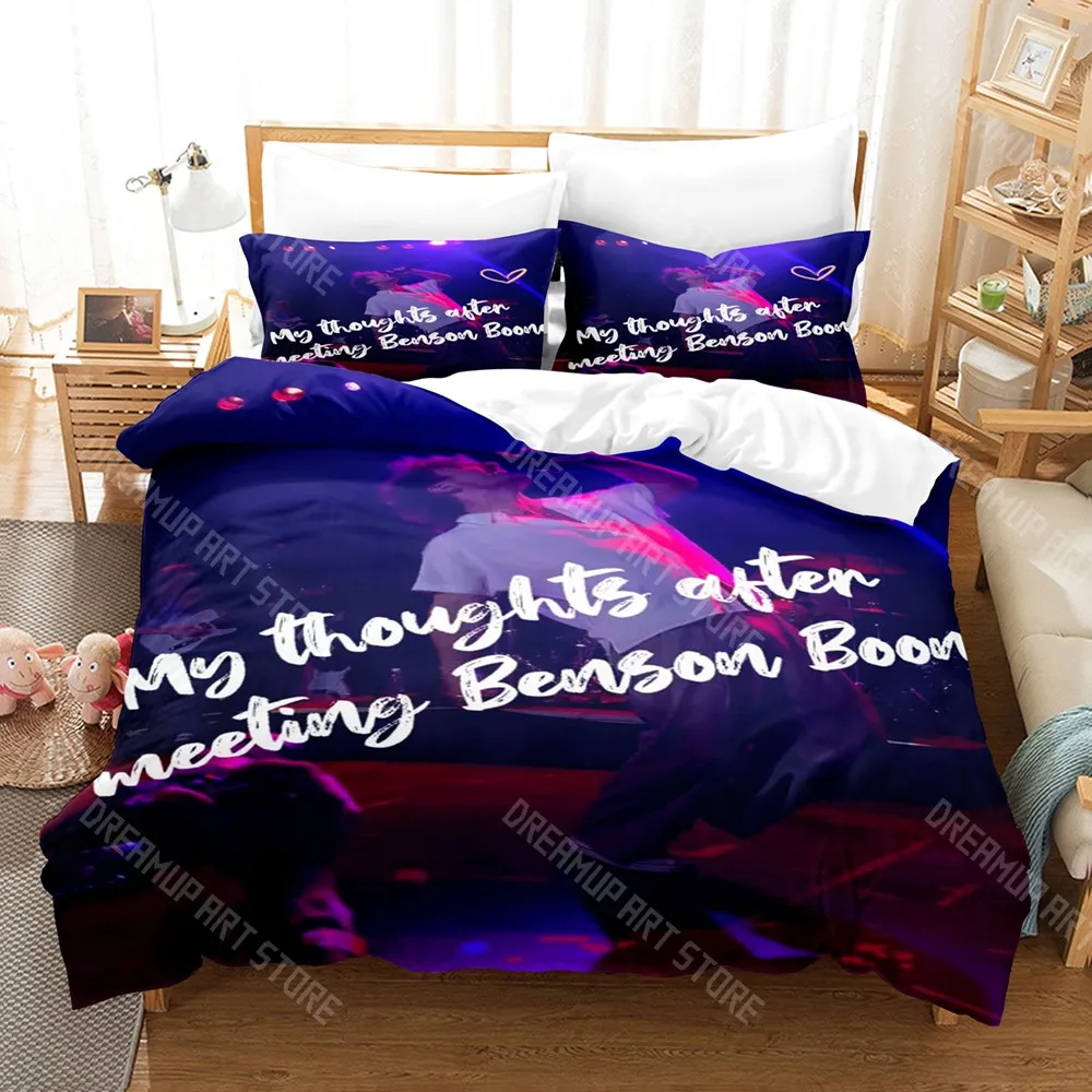 3D Printed Benson Singer Boone Bedding Set for Boys Girls Duvet Cover Pillowcase Twin Queen King Full Single Double Sizes