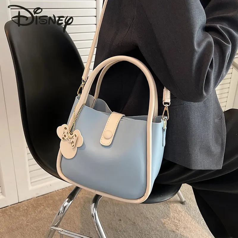 Disney Minnie New Women\'s Handbag High Quality Commuter Crossbody Bag Cartoon Large Capacity Casual Versatile Shoulder Bag