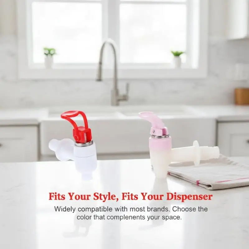 Compact Faucet Replacement Parts Water Valve Dispenser Faucet Nozzle Switch Easy Installation Push-Type Switch Universal