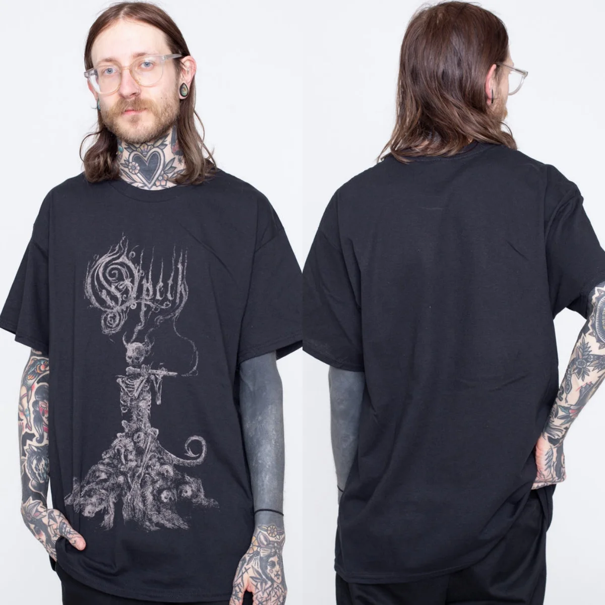 Fit Summer Opeth Graphic Cotton T-shirt Unisex Summer Short Sleeve Fashion Brand Tee Luxury Casual Vintage Tees