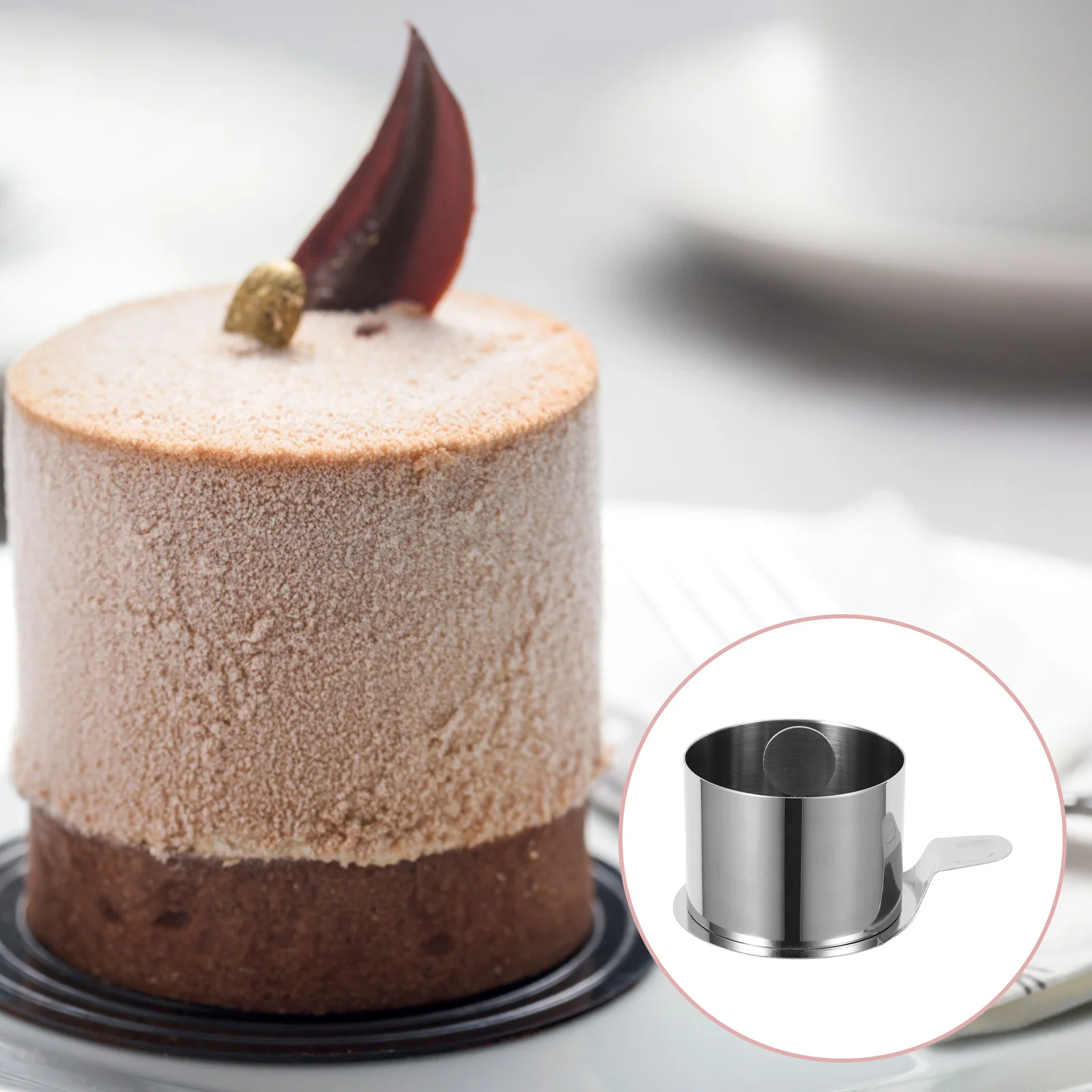 

Stainless Steel Seamless Mousse Ring Mold Round Cake Ring for Baking Desserts Tiramisu Rice Balls Cold Dishes Pastry Cooking