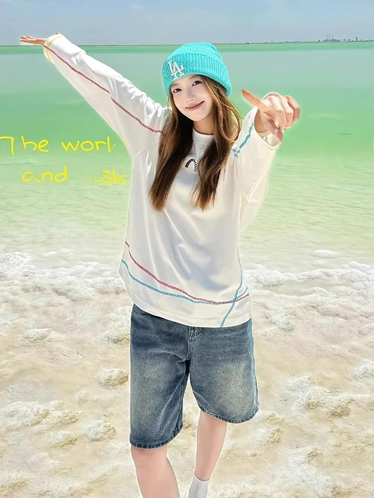 تي شيرت هاسلبلاد لتنس الريشة سريع الجفاف وخفيف الوزن وأكمام طويلة للسيدات لممارسة الرياضة في الهواء الطلق، ملمس صيفي رائع #5